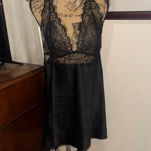 Adore Me Black Lace Slip